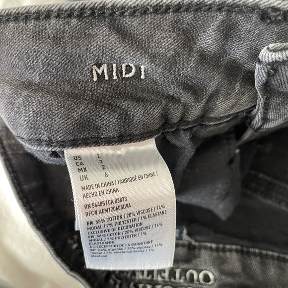 American Eagle denim shorts - grey / black - Picture 2 of 3